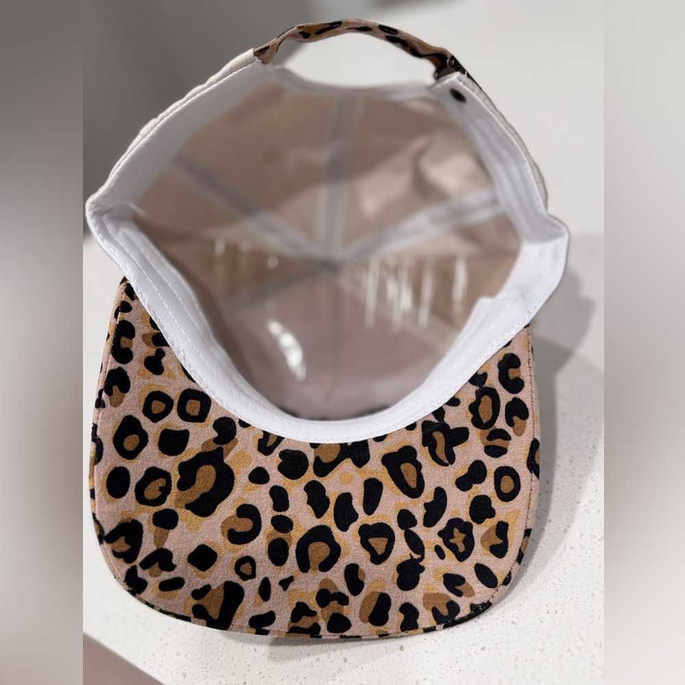 Field Grade “F*ck Off, Respectfully” Leopard Print Snapback Hat - NWOT - Picture 4 of 7